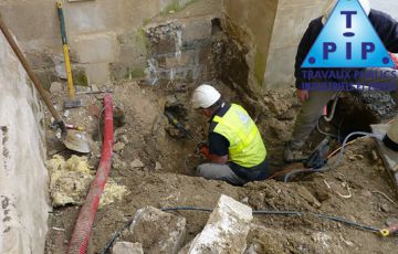 Travaux de branchement eau potable et eaux usées