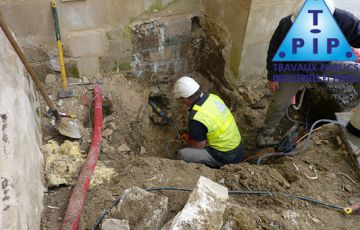 Travaux de branchement eau potable et eaux usées